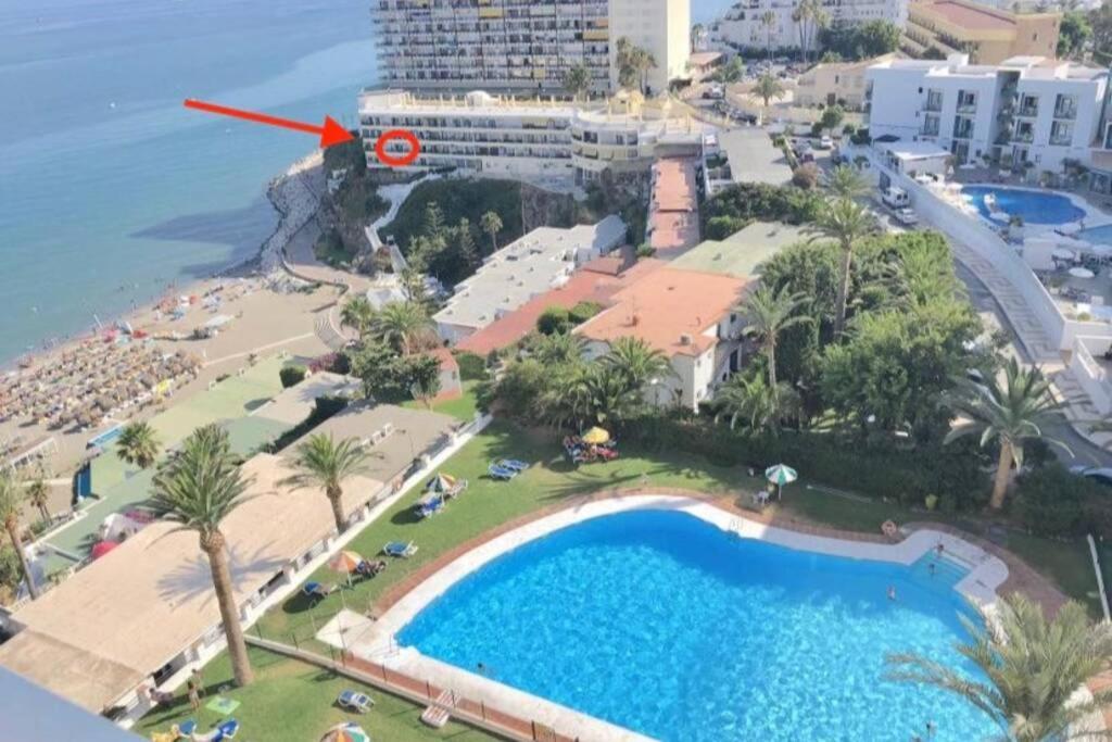 Amazing Frontline Sea Views Studio Apartment Castillo Del Vigia Torremolinos Exterior foto